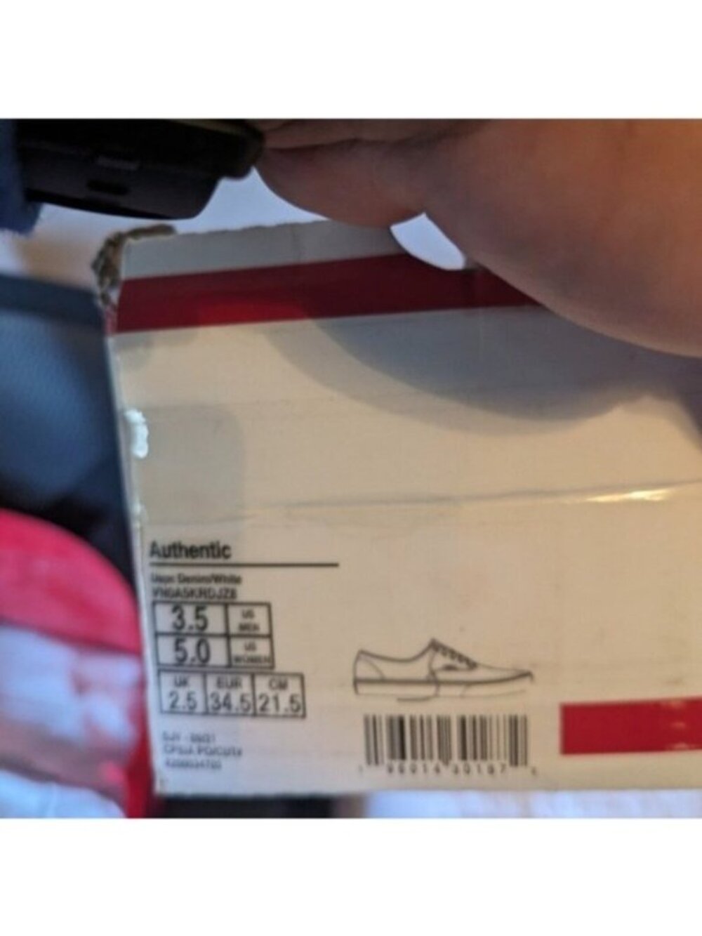 Vans USPS Postal Service Women Authentic Denim and White Eagle Rare Shoes 0826 - Picture 10 of 11